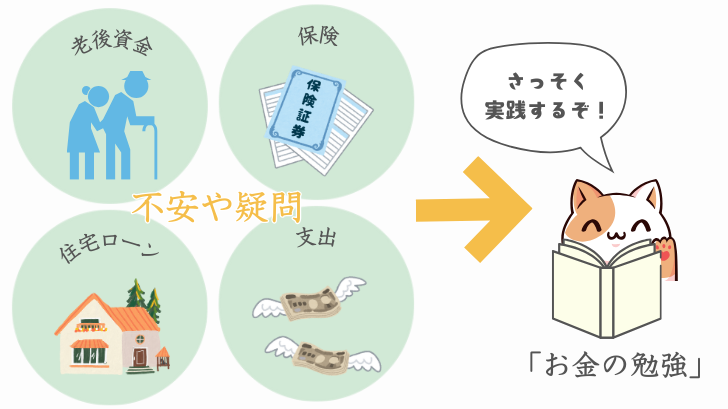 不安や疑問を解決するために、お金の勉強